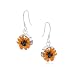 Produktbild Sonnenblumenschmuck von Shrieking Violet® Ohrringe aus Sterlingsilber mit echten Mini-Sonnenblumen. Ideales Geschenk für einen besonderen Freund, Mutter, Ehefrau