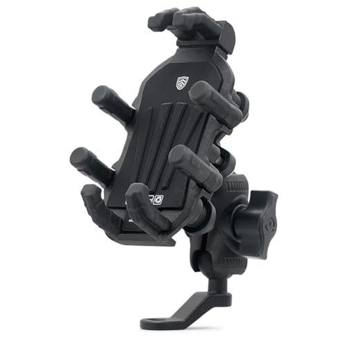 Bnidubro Soporte para Teléfono de Motocicleta con Amortiguador de Vibración para Teléfonos de 4,7 una 7,1 Pulgadas, Soporte Universal para Espejo Retrovisor
