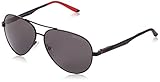 Carrera CA8010S Polarized Aviator Sunglasses, Matte Black & Gray Polarized, 59 mm