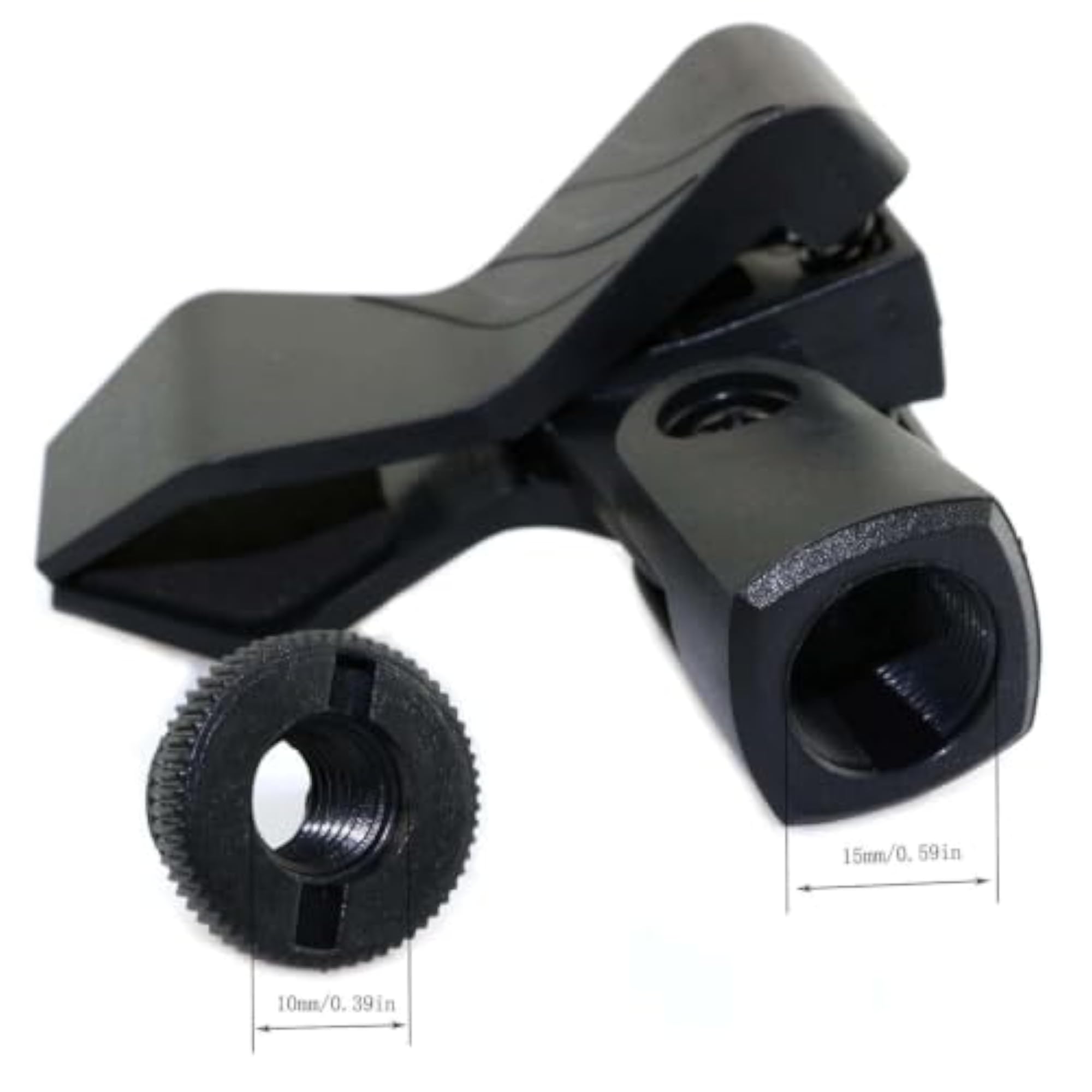 Universal Rubber Padded Microphone Clip Holder