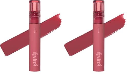 Image of ETUDE Fixing Tint| Long Lasting Liquid Lipstick |Waterproof, Smudgeproof, Lightweight Matte Finish Lip Stain|Korean Makeup| Full Coverage| Shade- 20, Pink Fig, 4g (Pack of 2)