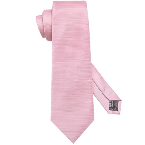 Image of Hi-Tie Men Silk Ties Set with Flower Lapel Pin Necktie Pocket Square Cufflinks for Tuxedo Wedding Business