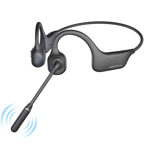 Casque conduction osseuse Bluetooth 5.3 idéal pour courir en ville avec micro multipoint