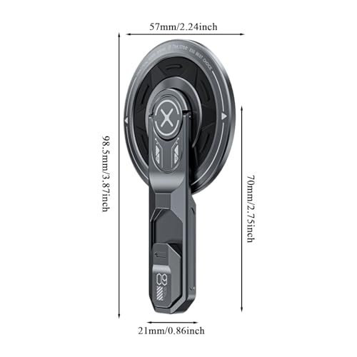 Support magnétique smartphone pliable avec inclinaison réglable pour vidéo - 5