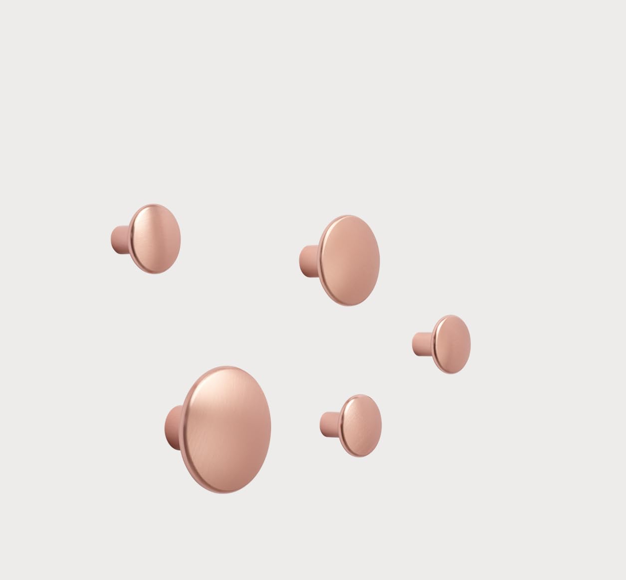 Muuto Dots Metal Crochet Manteau Métal Lot de 5 pièces (Rose)