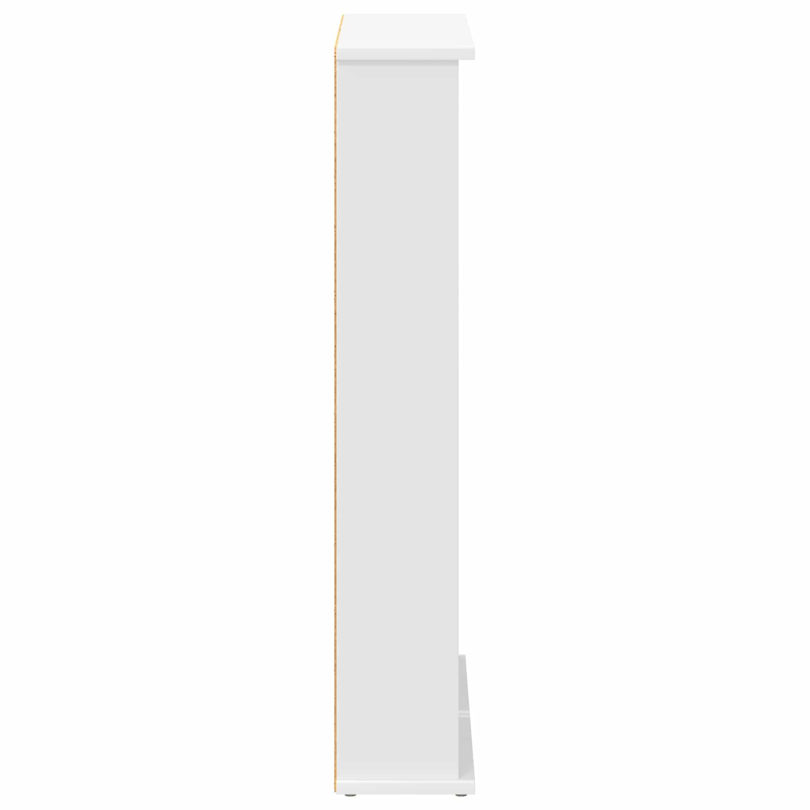 Estantería para CD, color blanco, 60 x 17 x 92 cm