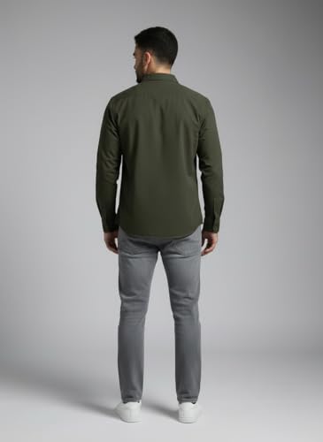 Image of GLORYBOYZ Men's Full Sleeve Core Essentials Over-Dyed Shirt-XS-XXL