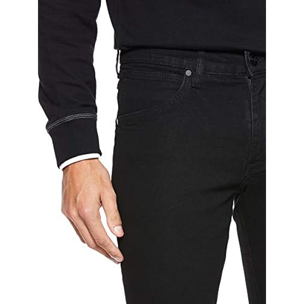 Wrangler heren LARSTON DENIM PANTS Jeans,Black Valley,32W / 32L