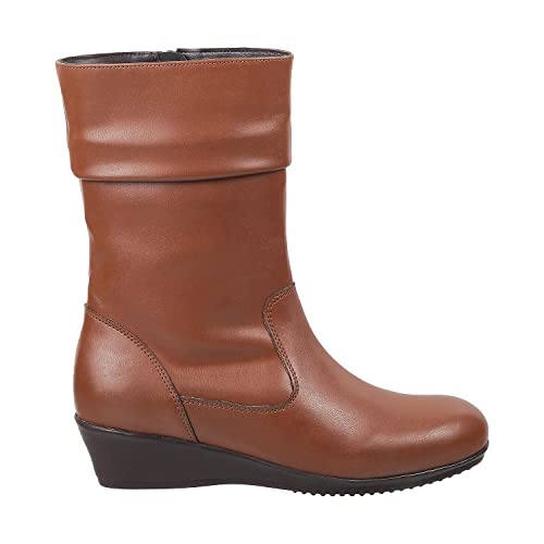 Image of Metro Women's Faux Leather Mid Calf Cool Weather Fashion Boots