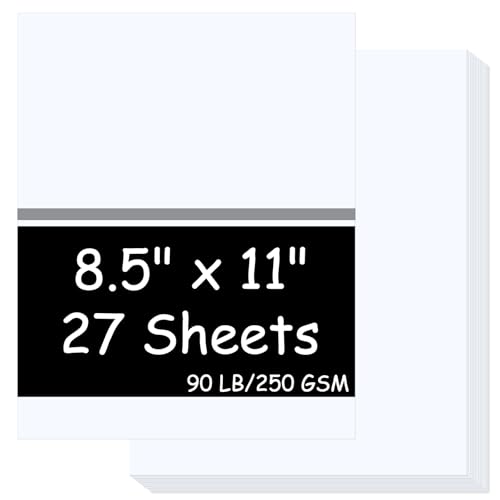 White Cardstock 8.5 x 11,Card Stock Thick Cover Stock Paper
