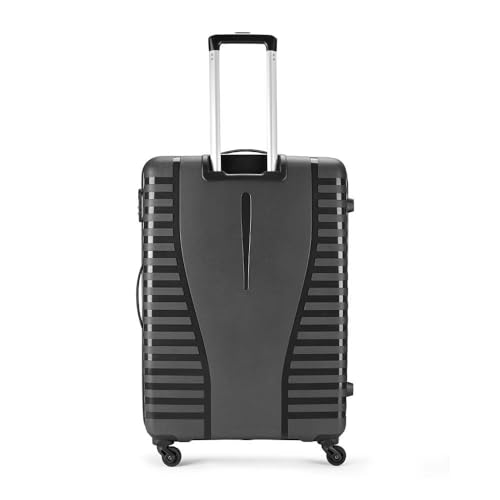 Image of VIP Aristocrat Sonet 2 Pc Set Cabin 55cm (Small) & Check-in 65cm(Medium) 4W Trolley Bags for Travel Hard Case Luggage, Lightweight Bag & Combination Lock|7 Years Warranty (Charcoal Grey)