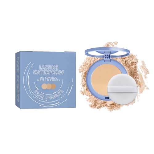 Polvos Fijadores Maquillaje Matificantes,Maquillaje de Larga Duración,Controlar el Aceite, Piel Luminosa y Confortable, Hipoalergénico, Leichter und atmungsaktiver Fixierpuder