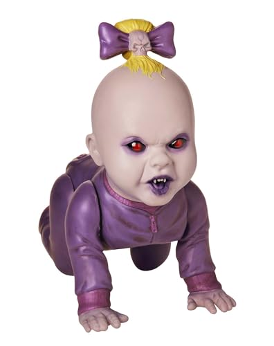 Spirit Halloween Crawlin Claudette Zombie Babies Animated Prop Indoor Home Decor Creepy Baby Decoration Multicolor