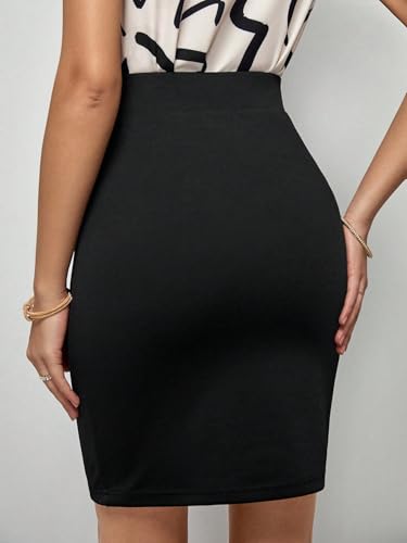 Trend Women's Summer Basic Skirt High Waist Solid Skirt For Beach2