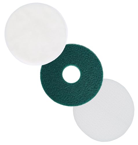 3 Pack 12" Commercial 437.056 Cleaning Orbiter Pad +Microfiber Carpet