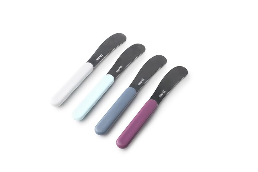 IBILI Butterspatel aus Edelstahl und Kunststoff, 14,8 cm, zufällige Farbe