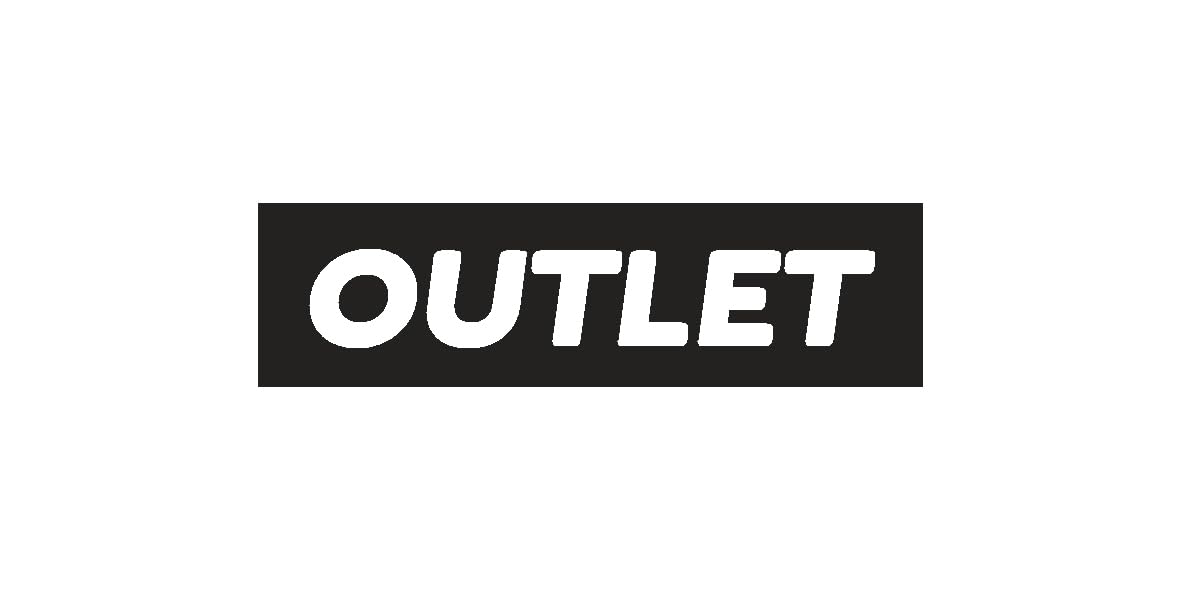 Vinyle autocollant OUTLET sticker adhésif vitrine magasin signalisation de zone commerciale