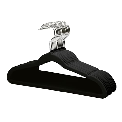 ManGotree Kids Velvet Hangers, Non-Slip Children's Clothes Hangers, Space Saving Schoolchild Hangers...