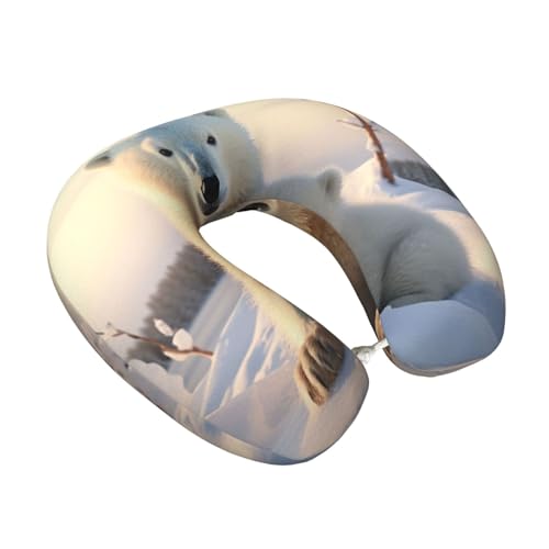 Almohada de viaje espuma viscoelástica 30 cm U miniatura 2