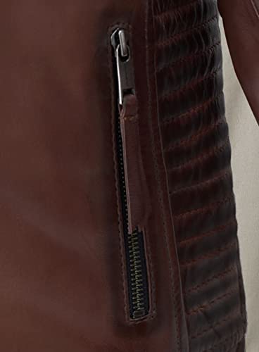 Biker Mens Leather Jackets - Genuine Slimfit Sheepskin Motorcycle Winter Leather Jackets for Men - Rider Jackets4