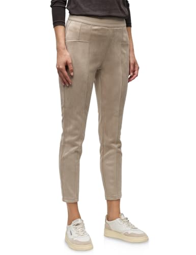 Street One Velours Hose Dark Morn beige 38