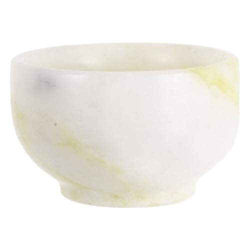 NOLITOY Natural Jade Shaving Bowl for Men, Wide Mouth Soap Lathering Mug