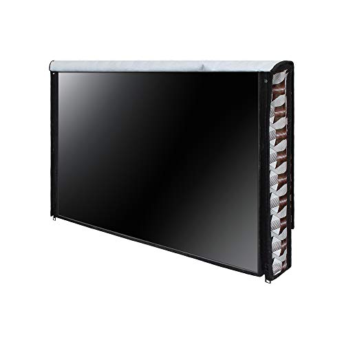 Image of DREAM CARE Double Use - Transparent & Printed Flap - 32 Inches LED TV Cover, Waterproof LED TV Cover for (LG, Samsung, Vu, Mi, Realme, TCL, Croma), SA09