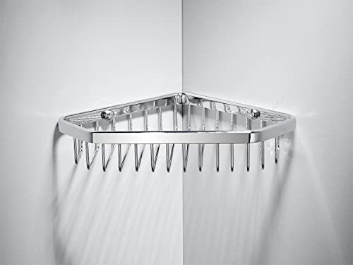 Sanliv Corner Shower Caddy Basket,Shampoo Holder For Shower Wall,Inside Shower Shelf Bathroom Organizer,Solid Brass Material In Polished Chrome #TOP6