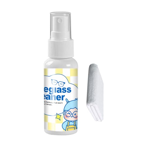 Genérico Limpiador De Lentes Para Gafas, Spray Limpiador para Cristales, 50ml Portátil Para Casa Escuela Viajes Conductores Estudiantes Profesores