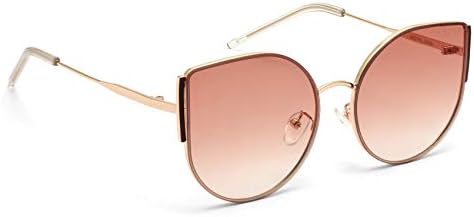 ROYAL SON Latest Stylish Round Cat Eye Sunglasses For Women Girls Ladies (Brown Gradiant Lens) - CHI0055