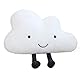 OUKEYI Wolkenkissen, Cartoon-Wolkenform, Überwurfkissen, Taillenstützkissen, Bettwäsche, Lesekissen, Stuhlkissen, Rückenkissen für Schlafzimmer, Büro, Auto