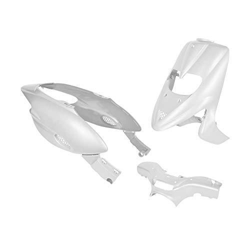 Kit carénage Gilera Stalker pour 50 cc de NC a 16967 etat Neuf Kit carénages adaptable blanc brillant 4 pièces comprenant coque arriere gauche / coque arriere droite / tablier avant / couvre guidon ATTENTION l'intercoque arriere n'est pas fournie