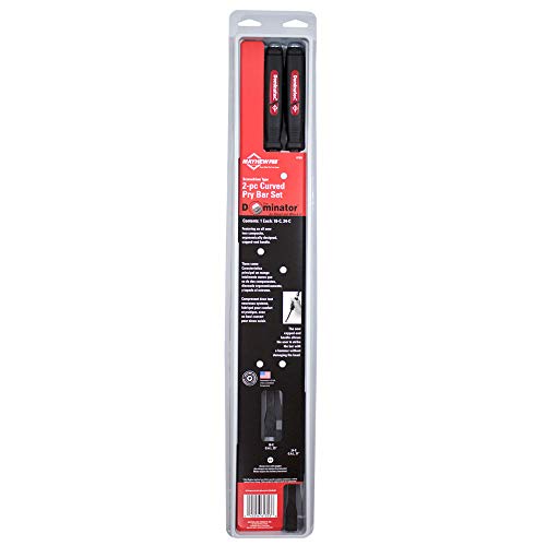 Image of Mayhew Tools 61353 Dominator Pry Bar, Red, 2-Piece Curved