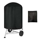 Lohofrnny Kugelgrill-Abdeckung, Grillabdeckung Kugelgrill, 210D Oxford Wasserdicht Reißfest UV-Beständiges Abdeckung Kugelgrill, BBQ Cover Schutzhülle Haube Grill Abdeckplane (62 × 105cm)