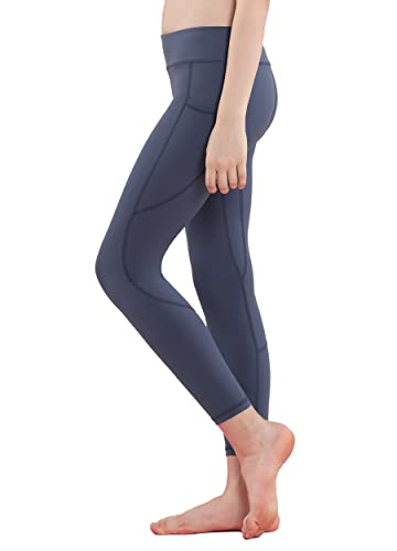 Willit Girls Leggings Athletic Youth Kid's Dance Running Yoga Leggings Pants Active Compression Tights With Pockets Gray L #TOP4