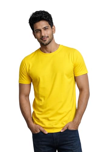 Image of Men's Round Neck Half Sleeve T-Shirt | Soft & Breathable Casual T-Shirt | Comfortable Regular Fit Stylish Tshirt