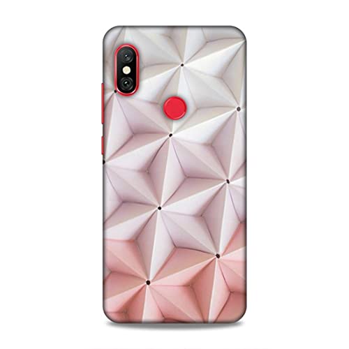 Image of Printed Mobile Back Hard Case Cover for Redmi Note 6 / Note 6 Pro | Pink Stars, Multi Stars Black dot -2180
