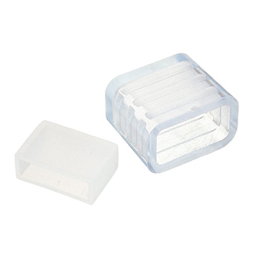PATIKIL Tappo di Chiusura in Silicone per Strisce Led, 80pz, Impermeabile Ip67, Adatto per Strisce Led 5050 da 10mm di Larghezza, 2 Stili (Senza Foro