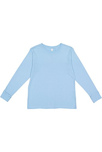 Image of LAT Youth 100% Cotton Jersey Crew Neck Long Sleeve Tee (6201)