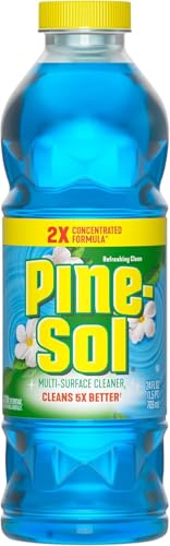 Pine-Sol Multi Surface & Floor Cleaner, Blue Refreshing Clean Scent, 24 Oz. - (Pack of 12)