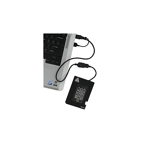 Image of Apricorn 2TB Aegis Padlock Fortress FIPS 140-2 Level 2 Validated 256-Bit Encrypted USB 3.0 Hard Drive with PIN Access (A25-3PL256-2000F)