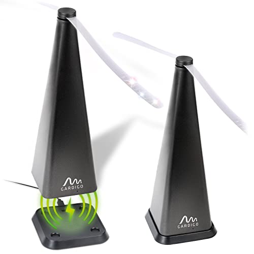 Gardigo Profi Fliegenwedler 2er Set mit induktiver Ladestation I...