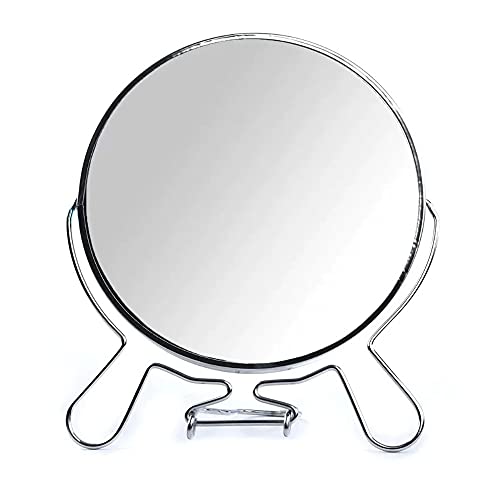 Espelho Para Maquiagem Dupla Face Aumento 7 Polegadas Mulher Beleza