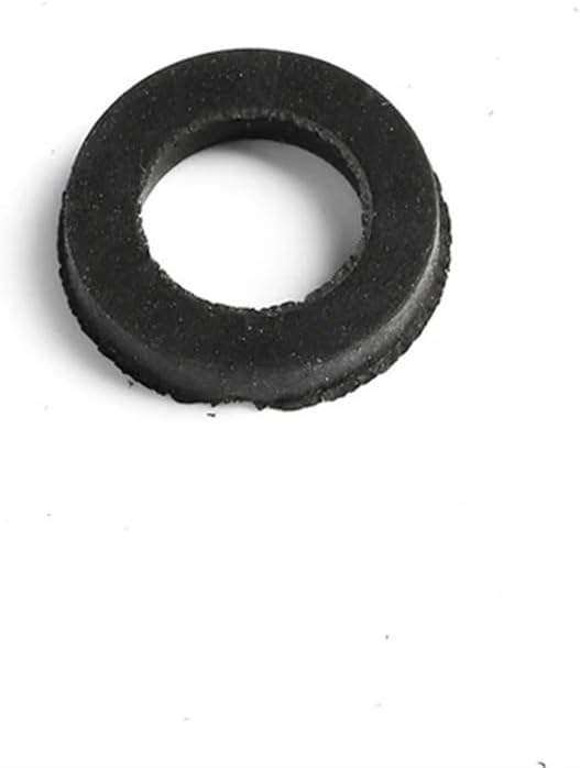 Silicone Gasket, Flat Washer, 5pcs Washer Rubber Silicone Sealing Gasket, 1/2" Plumbing Faucet, for Hose Splitter Shower Head Water Pipe(Black)