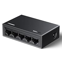 UGREEN LAN Switch 5-Port Netzwerk Switch Gigabit Switch automatische Geschwindigkeit von 10/100/1000Mbps, Duplexanpassung, Plug-und-Play, Ethernet Switch für TV/Laptop/Switch/Router/Monitor