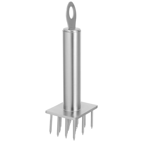 Warmhm Batticarne Acciaio Resistenti Aghi con Manico Ergonomico Inteneritore Carne per Assorbimento Marinatura Potenziato Adatto per Manzo e Carne di Montone Strumento Professionale