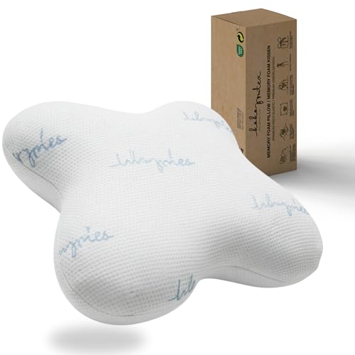 KoKoTex® Ergonomisches Nackenstützkissen – Premium Memory Foam Kopfkissen mit Abnehmbarem Bezug,...