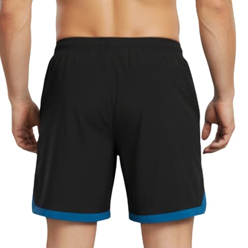 Image of GYMIFIC Mens Sports Shorts | Quick Dry Gym Running Shorts with Zipper Pockets | Lightweight Stretch Workout Athletic Shorts Pant for Men
