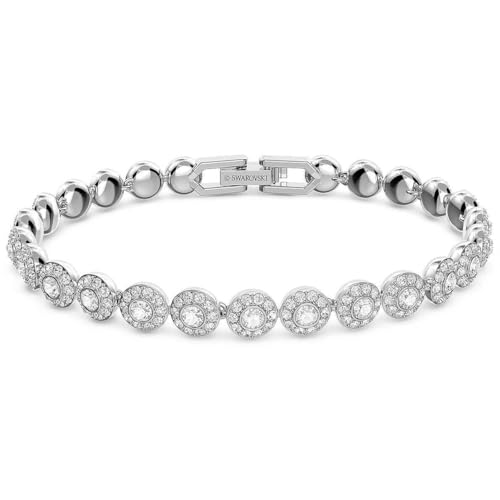 Swarovski Una Angelic Bracelet with White Crystals on a Rhodium Plated Setting