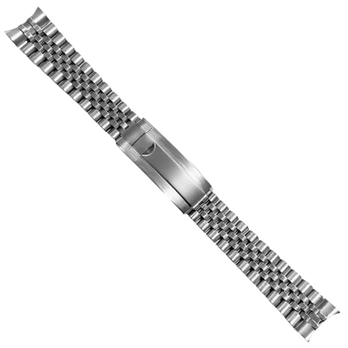 Jubilee Watch Band Replacement For Rolex Datejust 16013 16233 16234 Submariner Gmt Glossy steel color 20mm